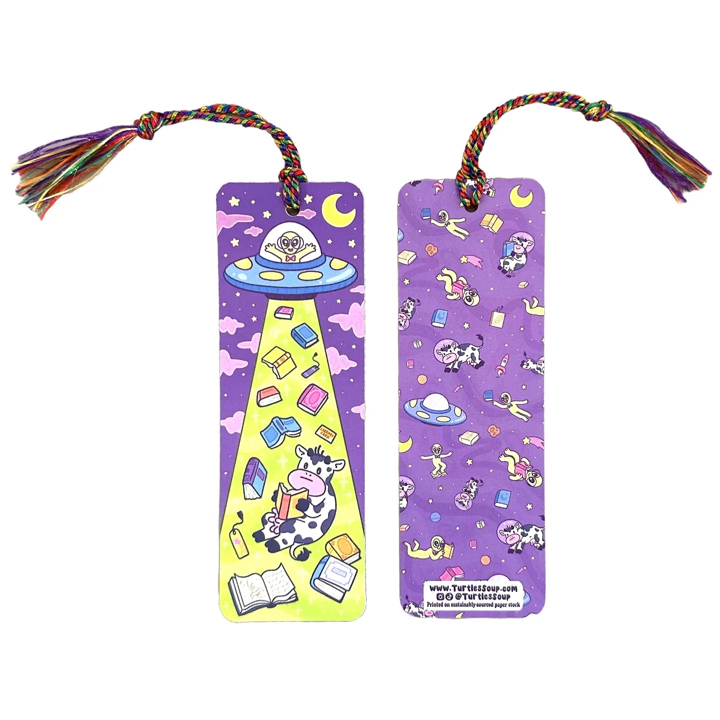 Alien Abduction Reader Gift Bookmark with Tassel