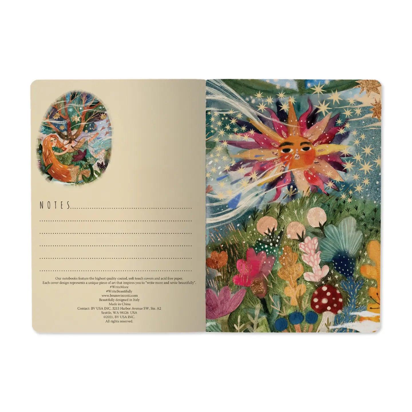 Electric Fantasy Notebook and Pen