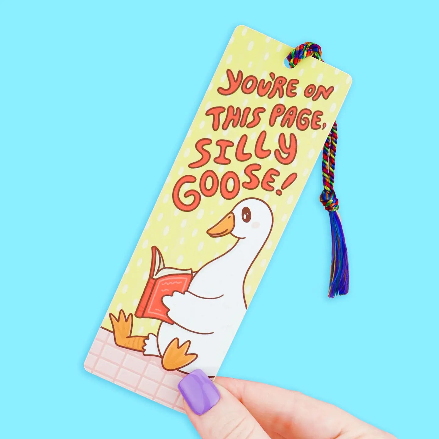 Silly Goose Bookmark with Tassel
