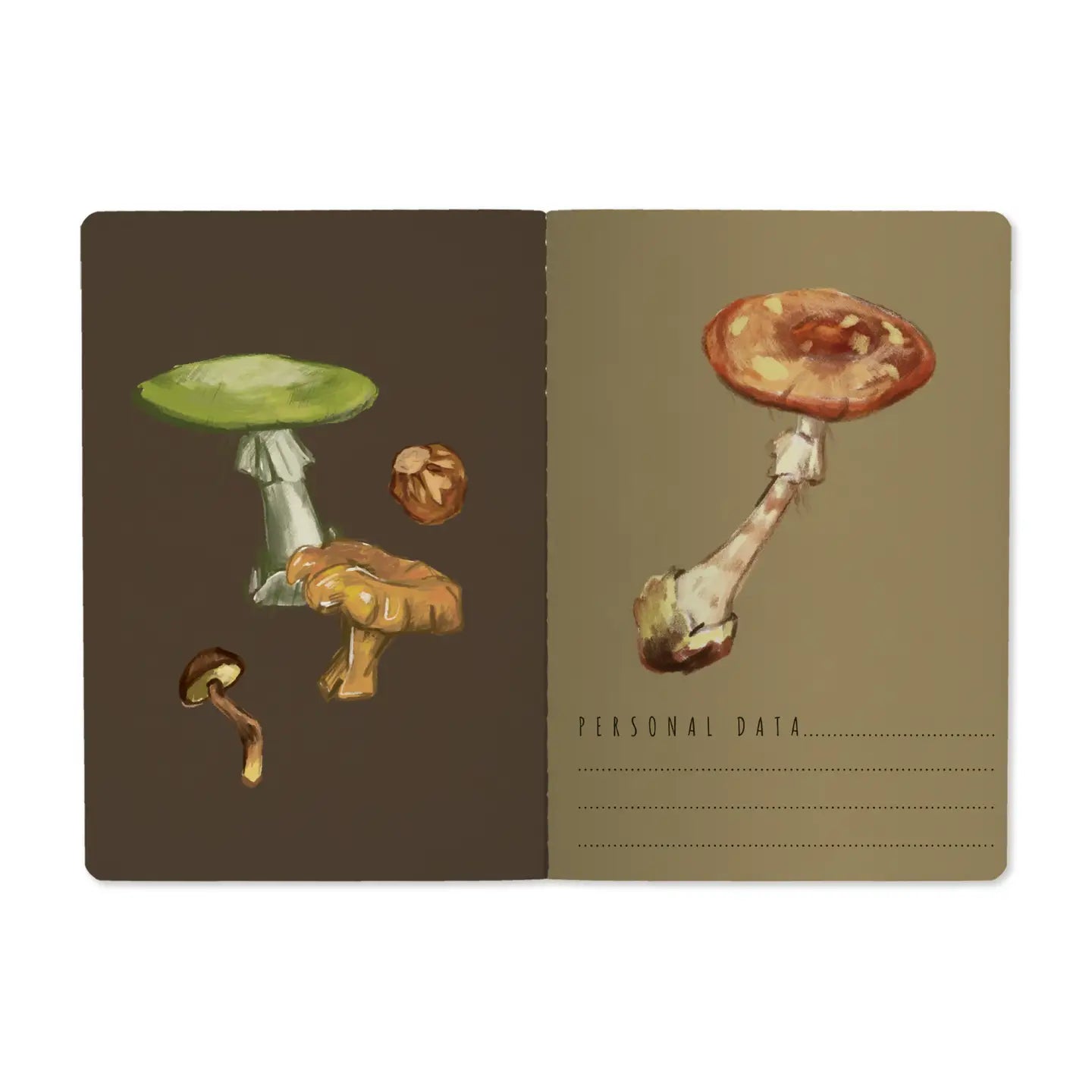 Mushrooms Notebook and Pen