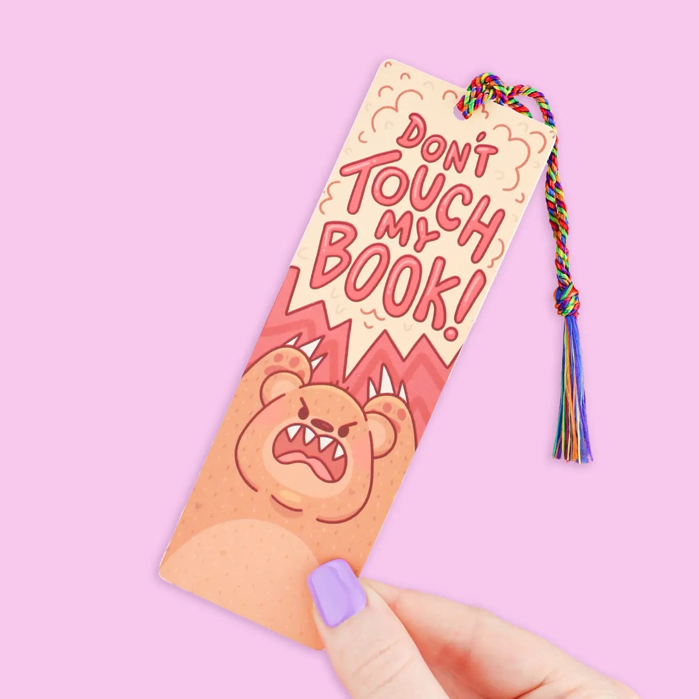 Don’T Touch My Book Bookmark with Tassel